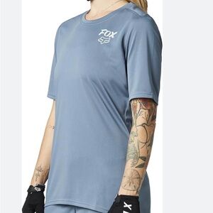 Fox Ranger Women's Slate Blue Short Sleeve racing jersey Size M